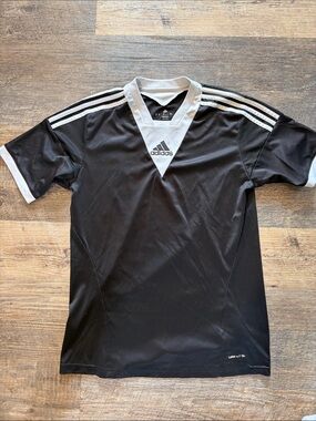 adidas Black and White Boy’s Soccer Jersey